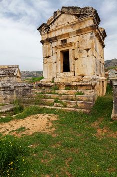 Ancient ruins of Hierapolis near Pamukkale in Turkey