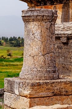 Ancient ruins of Hierapolis near Pamukkale in Turkey