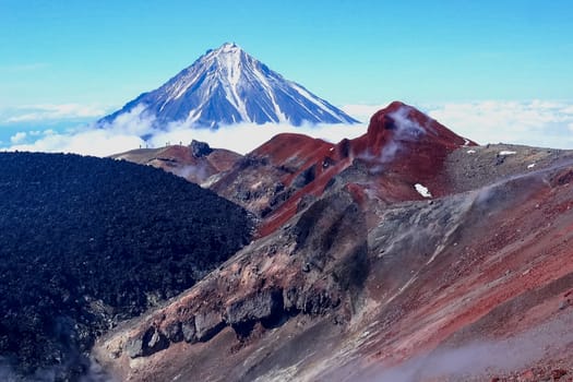 The nature of Kamchatka, the mountains and volcanoes of Kamchatka