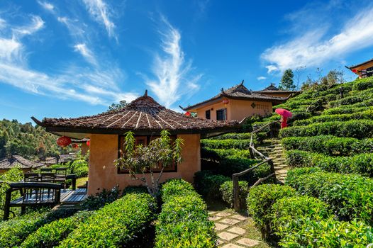 Ban rak thai in Mae hong son,Thailand.