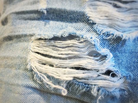 Jeans torn denim texture