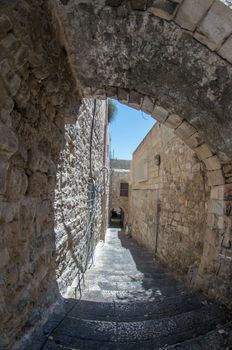Tourism in Jerusalem, capital of Israel, street walking