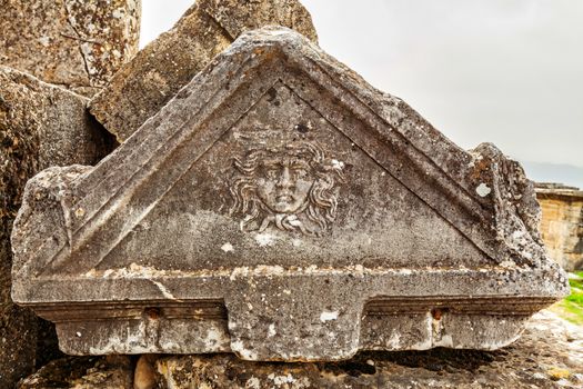 Ancient ruins of Hierapolis near Pamukkale in Turkey