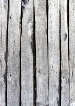 texture of old boards assembled into a panel
