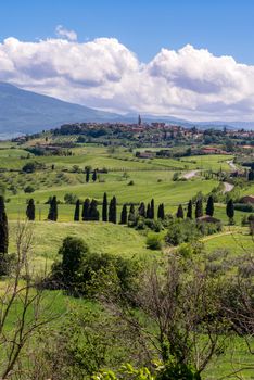 View of Pienza in Tuscany