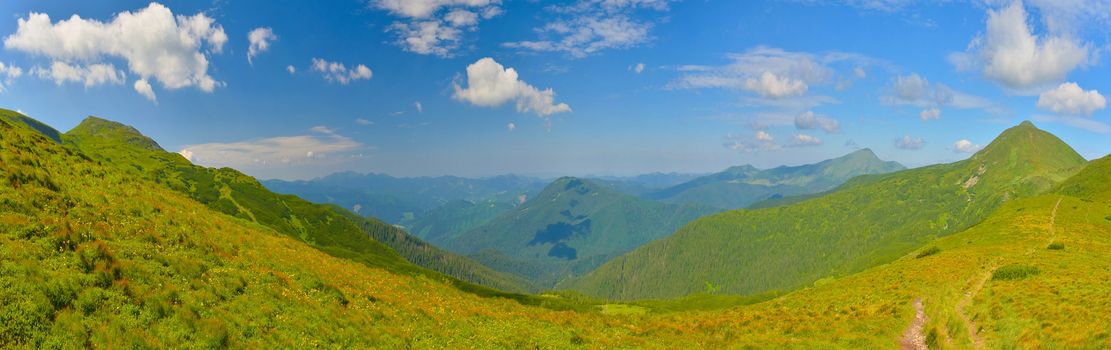 Panorama of mountains