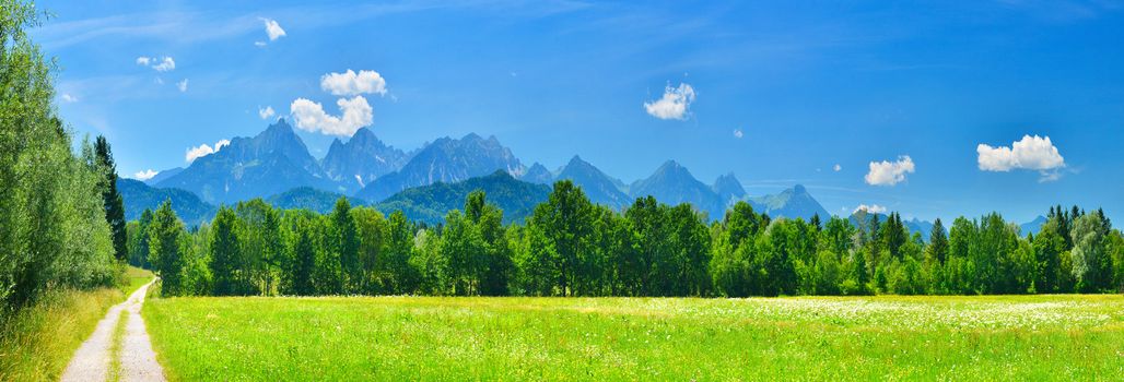 Summer mountains panorama, Germany