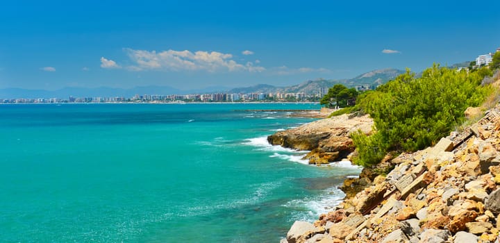 Summer coast of Spain