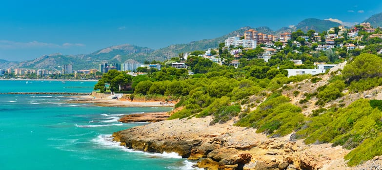 Summer coast of Spain