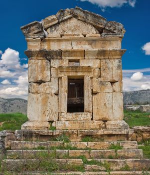 Ancient ruins of Hierapolis near Pamukkale in Turkey