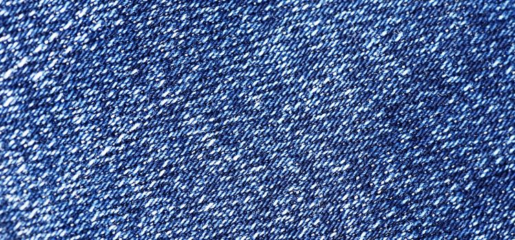 Dark blue female jeans - a fabric structure