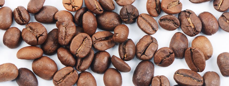 The a coffee beans as a background