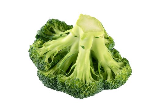 Fresh broccoli isolated on a white background