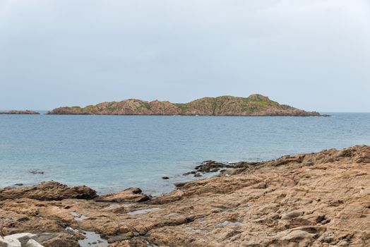 isola rossa the read coast of sardinia island belongs to italy