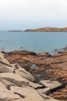 isola rossa the read coast of sardinia island belongs to italy