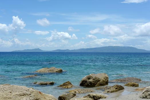 view of the mountains and islands from puerto galera oriental mindoro philippines