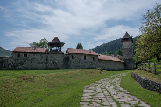 Studenica monastery, 12th-century Serbian orthodox monastery located near city of Kraljevo