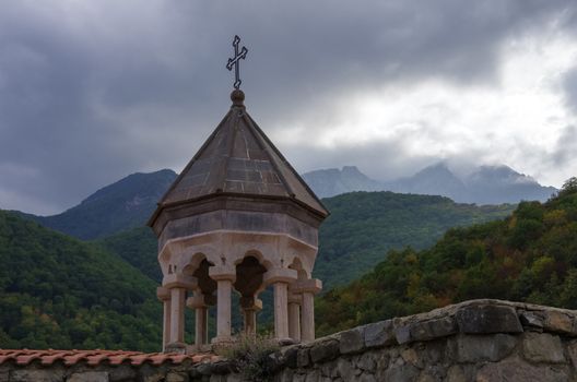 Ruins of Halidzor Fortress near village of Kapan, Armenia