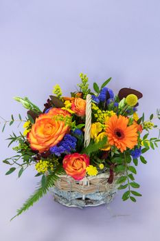 Beauty bouquet of different flowers