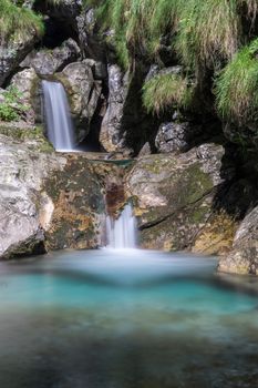 Pool of Horses at Val Vertova Lombardy near Bergamo in Italy