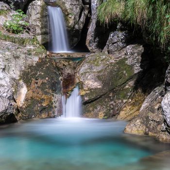 Pool of Horses at Val Vertova Lombardy near Bergamo in Italy