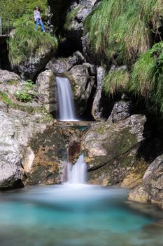 Pool of Horses at Val Vertova Lombardy near Bergamo in Italy