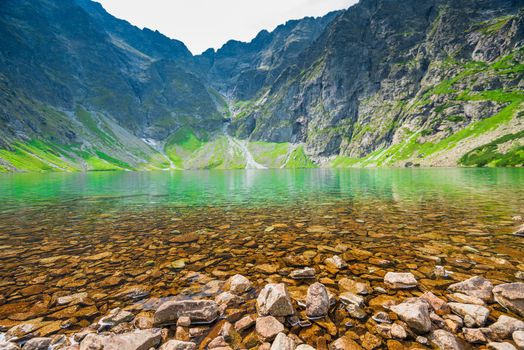 High Tatra mountains and lake Czarny Staw