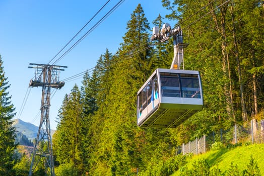 Close-up cabin funicular to Kasprowy Wierch, Poland