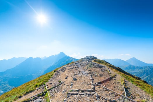 the highest point in the mountains - the conquest of the summit of Mount Kasprowy Wierch, Poland