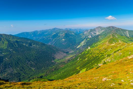 Picturesque valley between the Tatra Mountains, Poland