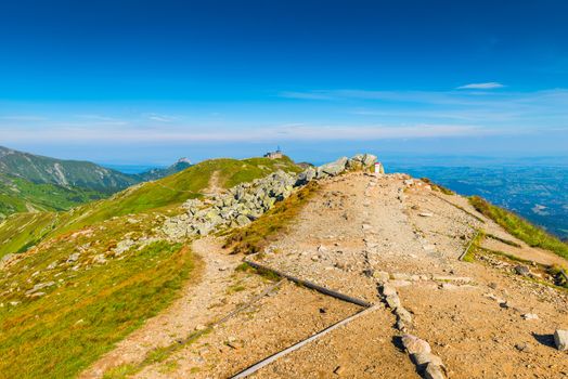 A scenic view of Kasprowy Wierch - a popular tourist destination in Poland