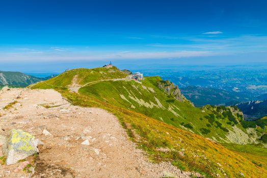 Tourist route to Kasprowy Wierch in Poland