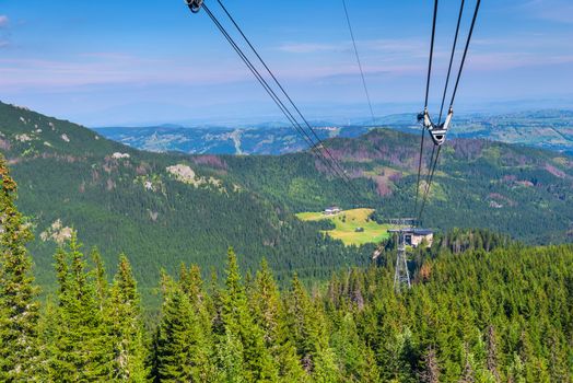 ride the cable car, the descent down to the Kasprowy Wierch Poland