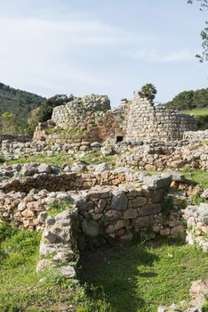 Nuraghe on the island of sardinia Italy,what is known about the Nuragic civilization, is that it was a people of shepherds and farmers grouped into communities who lived in Sardinia for 8 centuries.