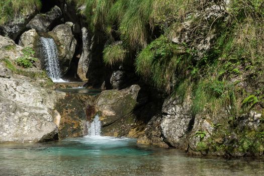 Pool of Horses at Val Vertova Lombardy near Bergamo in Italy