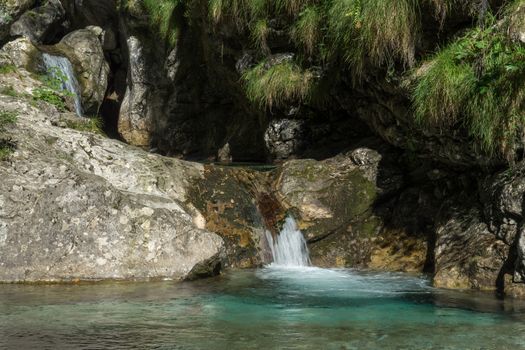 Pool of Horses at Val Vertova Lombardy near Bergamo in Italy