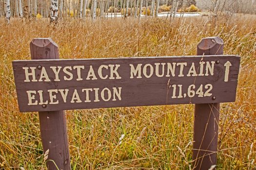 Hiking trail to Haystack Mountain in Manti-La Sal National Forest, Utah.