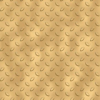 Gold grunge diamond shiny metal plate seamless pattern, or texture.