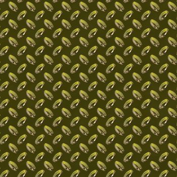 Yellow green diamond shiny metal plate seamless pattern, or texture.