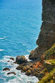 Rocky Shore Of The Black Sea.Cape Kaliakra, Bulgaria