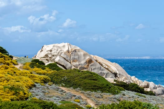 The coastline at Capo Testa Sardinia