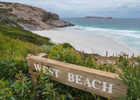 West Beach close to Esperance on an overcast day, Western Australia