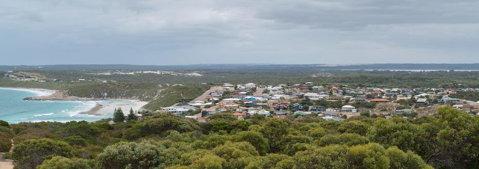 Panoramic view over the West Beach area of Esperance, Western Australia