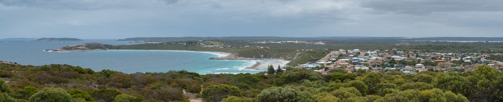 Panoramic view over the West Beach area of Esperance, Western Australia