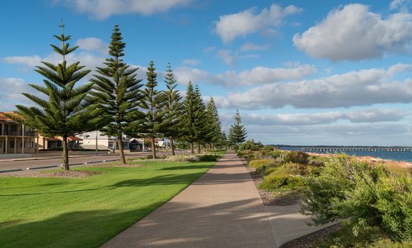 Seaside promenade of Esperance on a sunny day, Western Australia