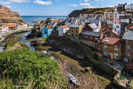 High Angle View of Staithes