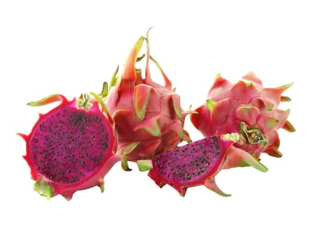 Dragon Fruit on white background