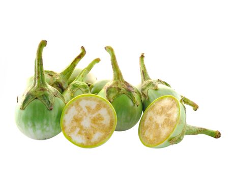 eggplants Isolated on white background