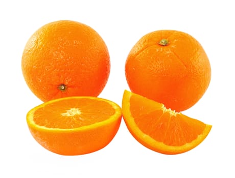 orange on white background