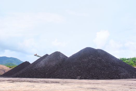 Lignite mass ready to be energy for electric power plant